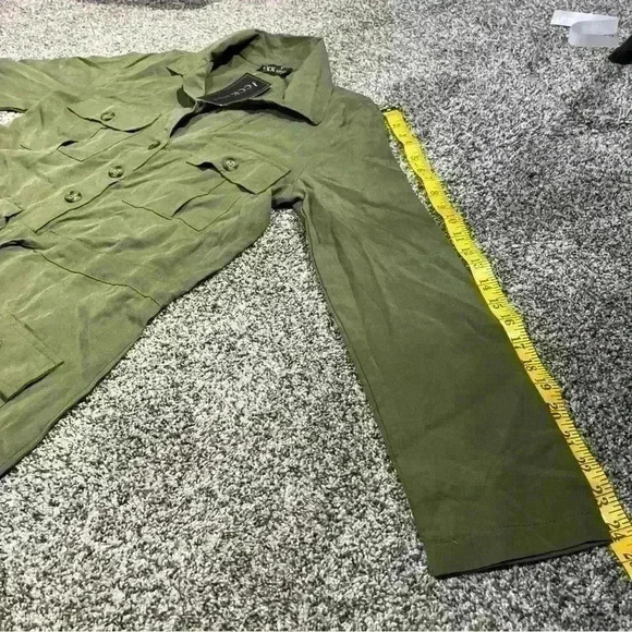 CCK Style Olive Green Parachute Cargo Jumpsuit NWT- Women’s Small/36 - Picture 3 of 11